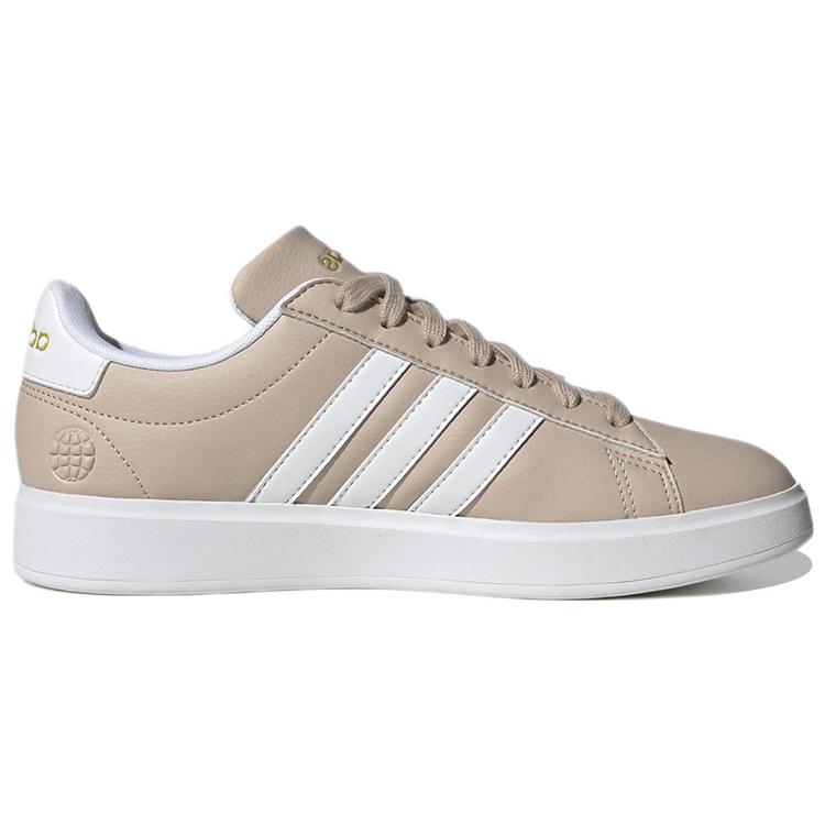 Adidas Grand Court Wonder Taupe Cloud White Gold Metallic Women's HP2538