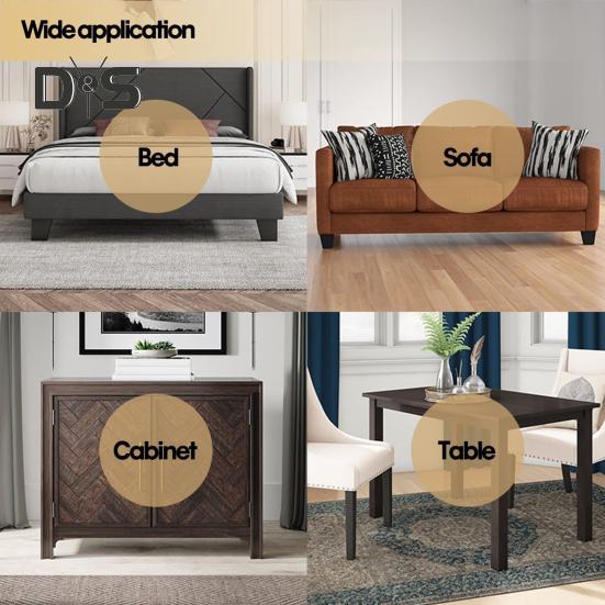 4ks 5/6-palcový zvedák na nábytek, těžká podpěra postele, podpora až 6000 liber, protiskluzová podpěra pro stůl, gauč, židli, pohovku, skříň, zvedák nohou