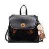 Schoolbag Casual Simple Backpack Women's 1011 New Trendy Commuter Backpack Daily Versatile Large Capacity Soft Leather Popular School Bag