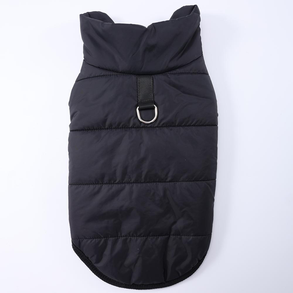 Winter Cotton Puppy Jacket Open Collar Winter Coat D-Ring Sleeveless Cats Vest PP Cotton Clothes Soft Plush Jacket for Small Pet