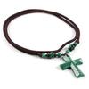 New Style Necklace 66 Cm with Cross Agate Pendant Charms for Elegant Women Wedding Clothes Jewelry
