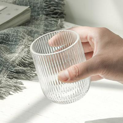 Creative Glass Cup Juice Drink Coffee Mugs Transparent Whisky Beer Ins Water Drinking Cup Kitchen Accessory Water Glass Cups New