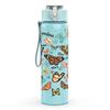 1PC Heart Shaped Mixed Butterfly Print 750ml Color Plastic Sports Water Bottle Leakproof Flip Straw Lid Suitable for Sports Office Home Use