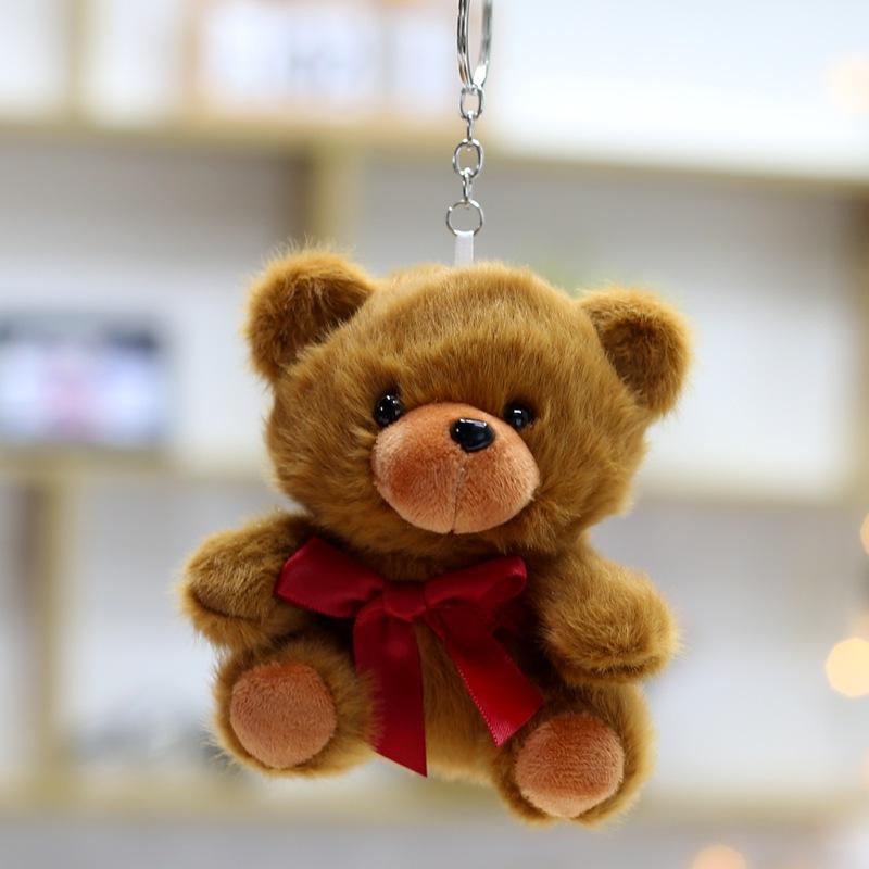 New Bear Doll Doll Plush Pendant Cute Couple Bag Keychain Hanging Decoration Children Comfort Toys