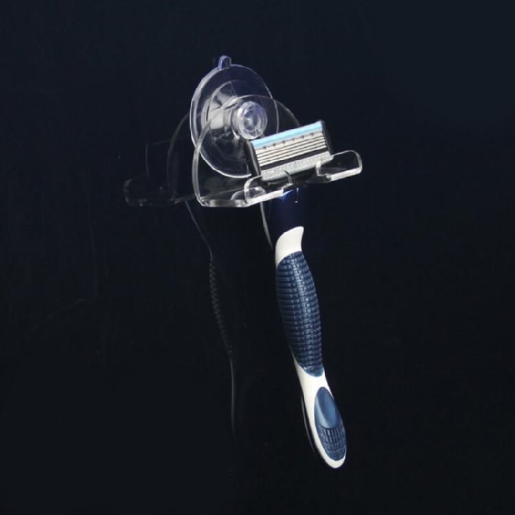 Practical for Razor Holder Rack Shelves with Suction Cup Hooks for Shower Bathro