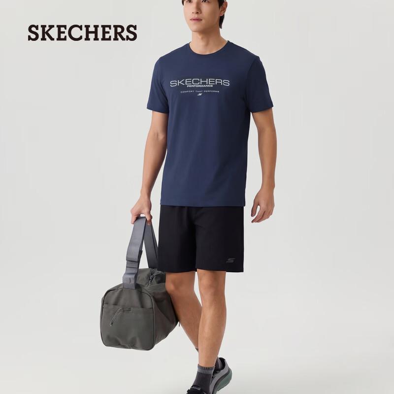 Skechers Men's P226M256 Knitted Short Sleeve T-Shirt