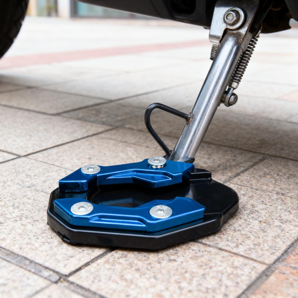 Motorrad Seitenständer Pad Seitenständer Abdeckung Kompatibel mit Universal Stoppständern Dirt Bike Roller Outdoor