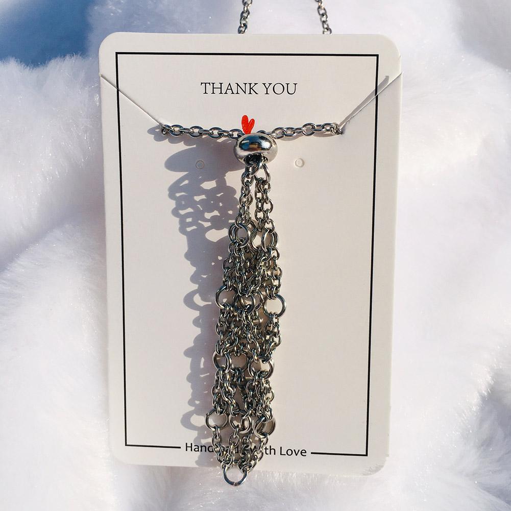 Stainless Steel Crystal Net Necklace Unisex Stone Collecting Holder Interchangeable Crystal Cage Adjustable Chain Anti-Tarnish
