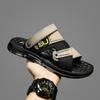 Adult Leather Men's Sandal Summer Shoes for Men Outdoor Sandals Trend 2024 Original Brands Shoes Comfortable Man Sandal Trending