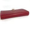 BVLGARI Bulgari Bulgari Logo Clip Bi-fold flap Long Wallet Leather Red
