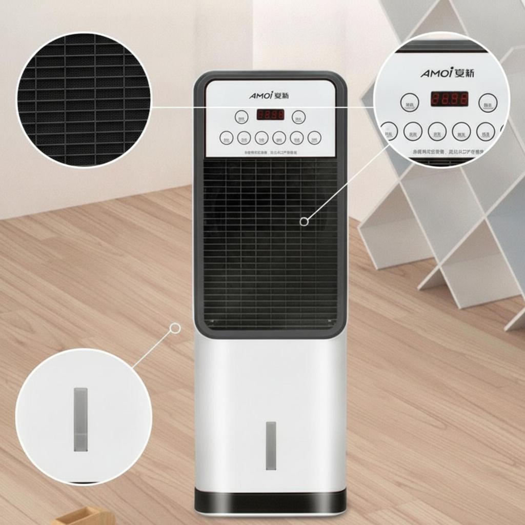 Oscillating Air Chiller with Heater | Builtin Timer, waterbased Remote Control, for