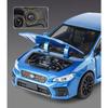 1/30 Subaru STI WRX Alloy Car Model Sound and Light Pull Back Children's Toy Collectibles Birthday Gift
