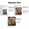 Dark Anime Print thin Flannel Blanket for Bedrooms,Living Rooms,Sofas Blankets,Lunch Breaks,blankets fluffy blanket