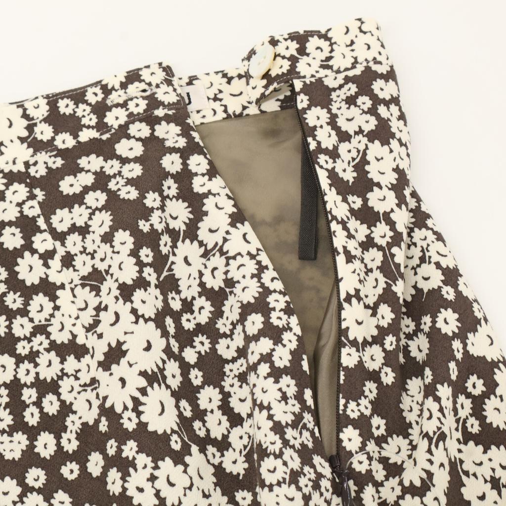 EDIT FOR LULU Brown small floral print skirt skirt 34 BrownUsed