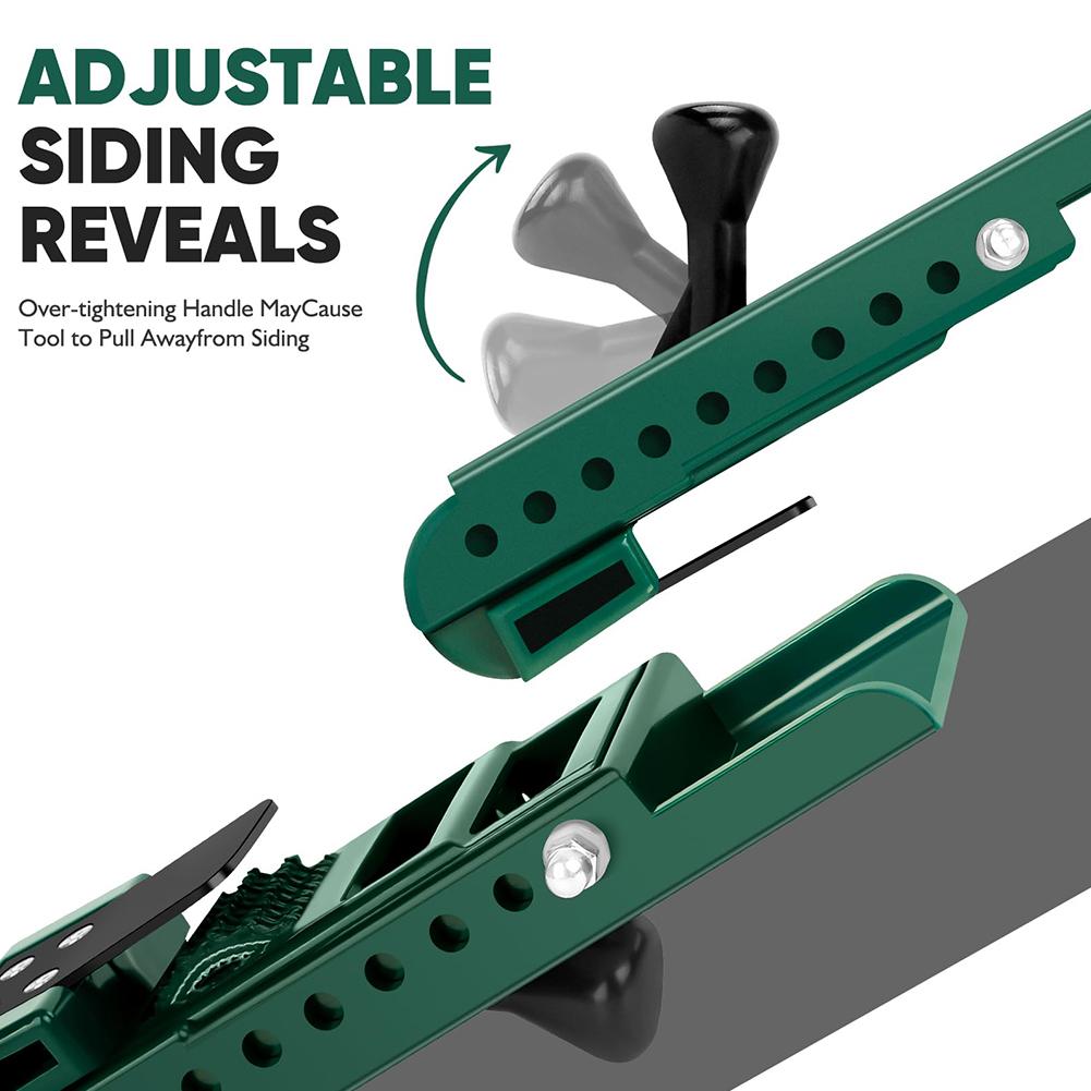 2Pcs Siding Installation Tools Siding Mounting Kit Polycarbonate Body Lap Siding Gauge Siding Installation Kit for Home Exterior