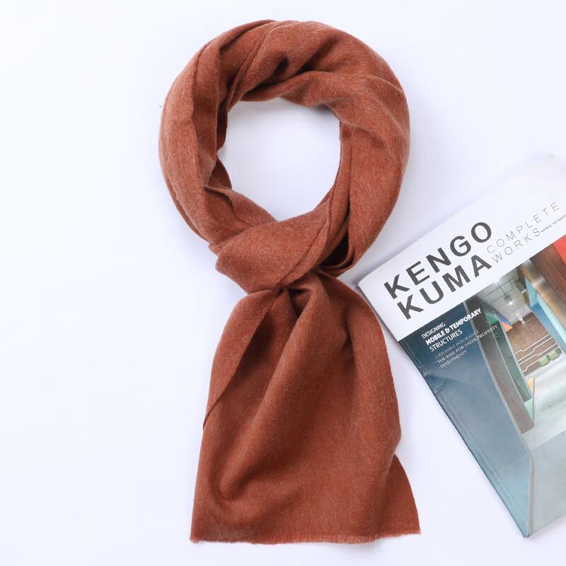 

Hengyuanxiang 2024 Unisex Pure Wool Warm Scarf 30*180cm