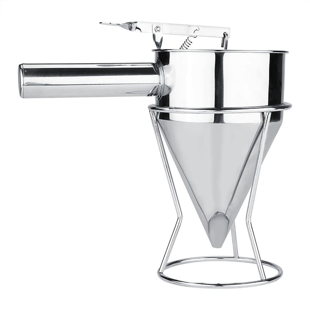 Stainless Steel Baking Funnel Cake Desserts Cooking Tools with Rack for Home Kitchen Bakery Use