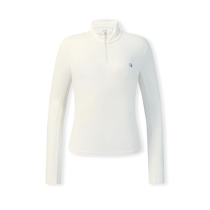 Fila Fitness Simple Sports Versatile Comfortable Long Sleeve Slim T-Shirt Women Tops White A11W611217FWT