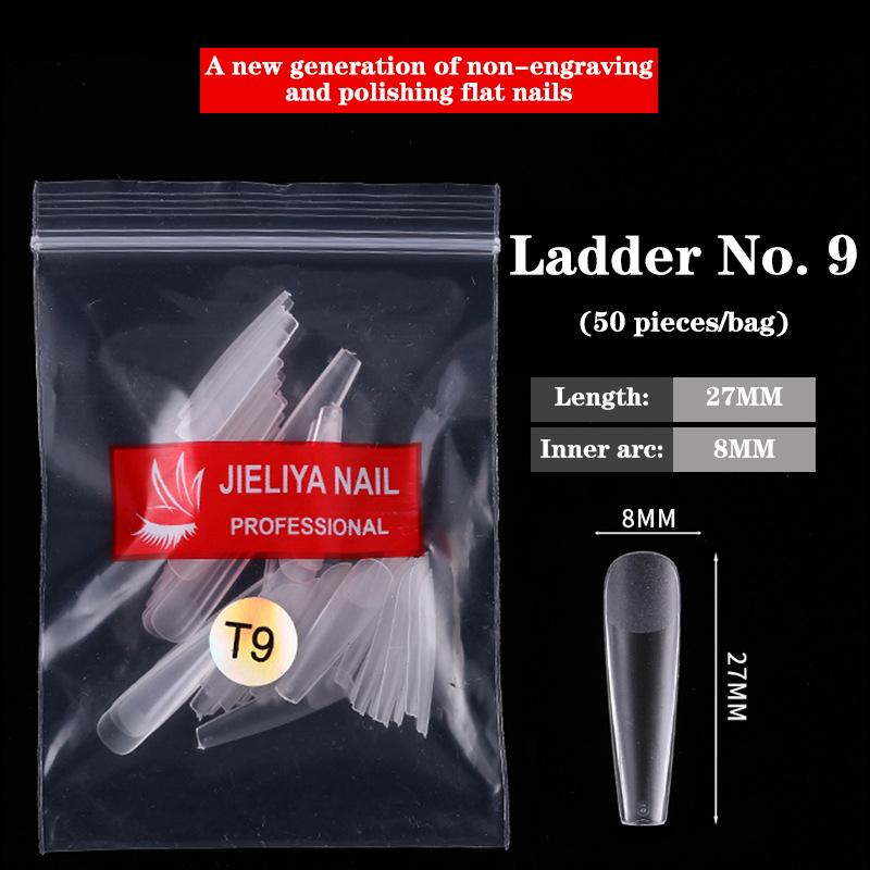 

50Pcs Nail Slices False Nail Patches Transparent Armor Ultra Thin And Traceless Nail Extension Diy Salon as the picture