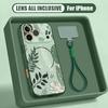 Astronaut Cartoon Pattern Hand Strap Case For iPhone 17 Pro Max iPhone 16 15 14 13 Pro Max Magnetic For Magsafe Hybrid TPU+PC Matte Cover