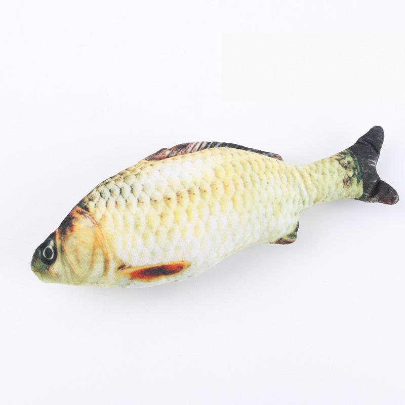 20cm Plush Cat Toy Simulation Fish Tease Cat Teeth Chew Toy Cat Mints Fish Cat Supplies Cat Interactive Toys Clownfish