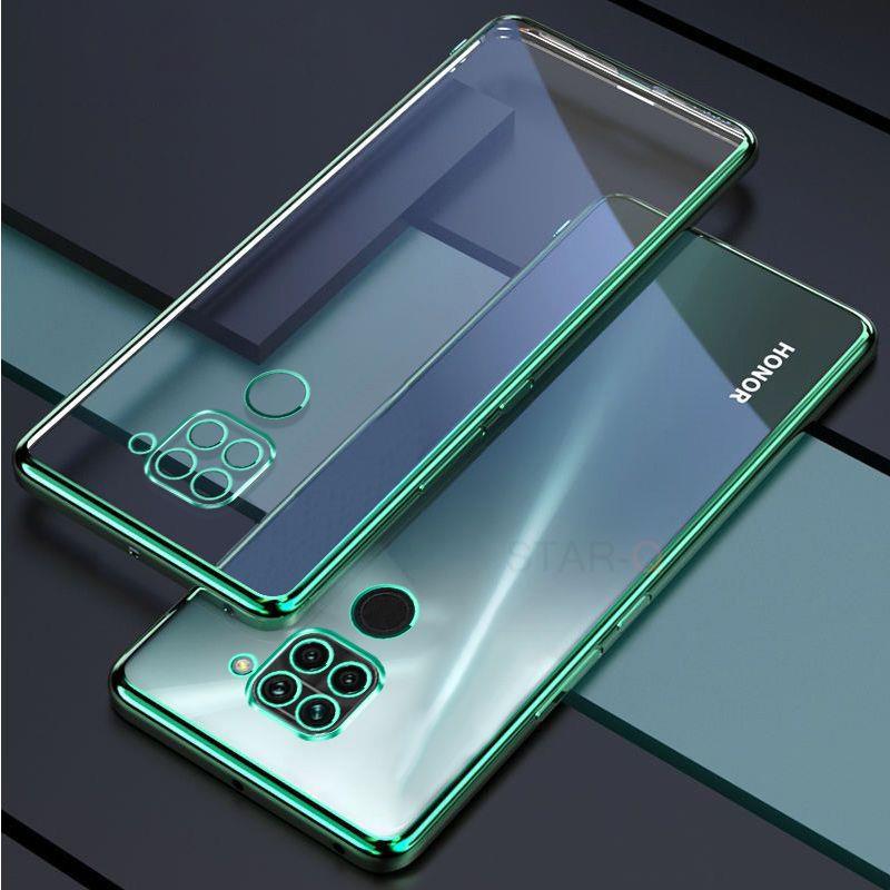 Luxury Plating Bumper Clear Case For Xiaomi Redmi Note 9 Pro Note9 S 9s 9pro Note9pro Soft Silicone Transparent Back Cover Funda