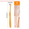 Orange Interdental Brush with Small Head Soft Detail Cleaning Inclined Design for Deep Oral Cavity Cleaning