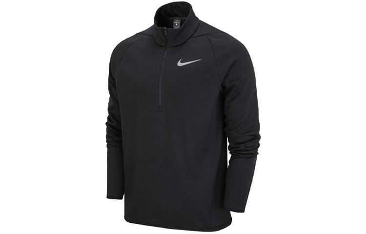 Nike Sweatshirts Men s Black Stand Collar Moderate Regular DM1109-010 S