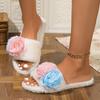 Fashion 2024 Srping/Autumn New Women's Slippers Slip On Flat Shoes Foe Women Indoor Comfortable Anti-slip Shoes Fashion Flower Slippers