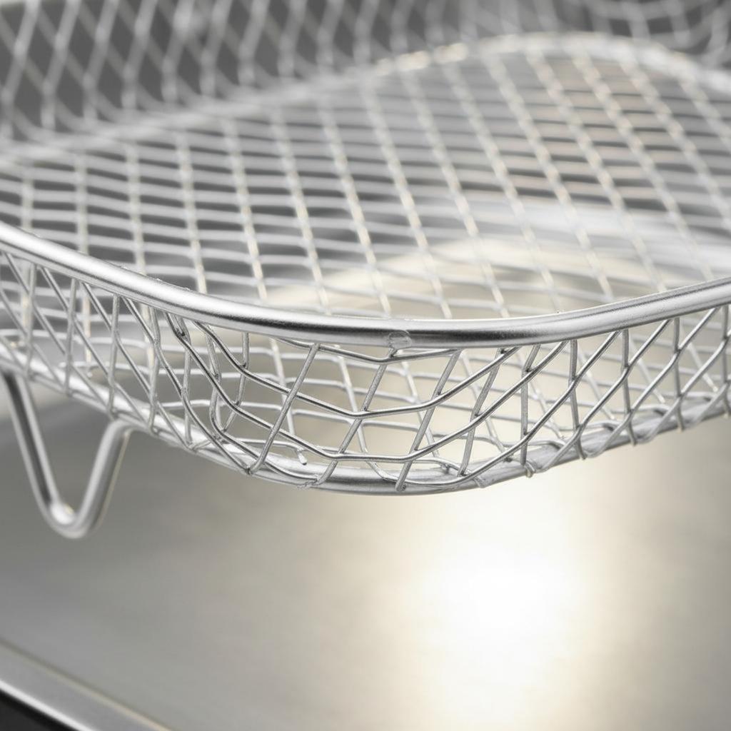 Air Fryer Rack Food Grade Air Fryer Grilling Rack Wire Grilling Basket Oven Crisper Tray Dishwasher Safe for Roasting