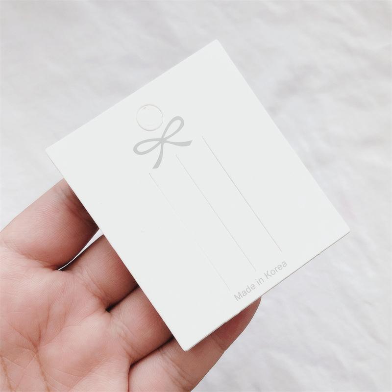 

50 шт. милый бант заколка для волос карта упаковка ювелирных изделий сумка бумажная карточка заколка для волос демонстрационная карточка аксессуары для волос упаковка картон onesize