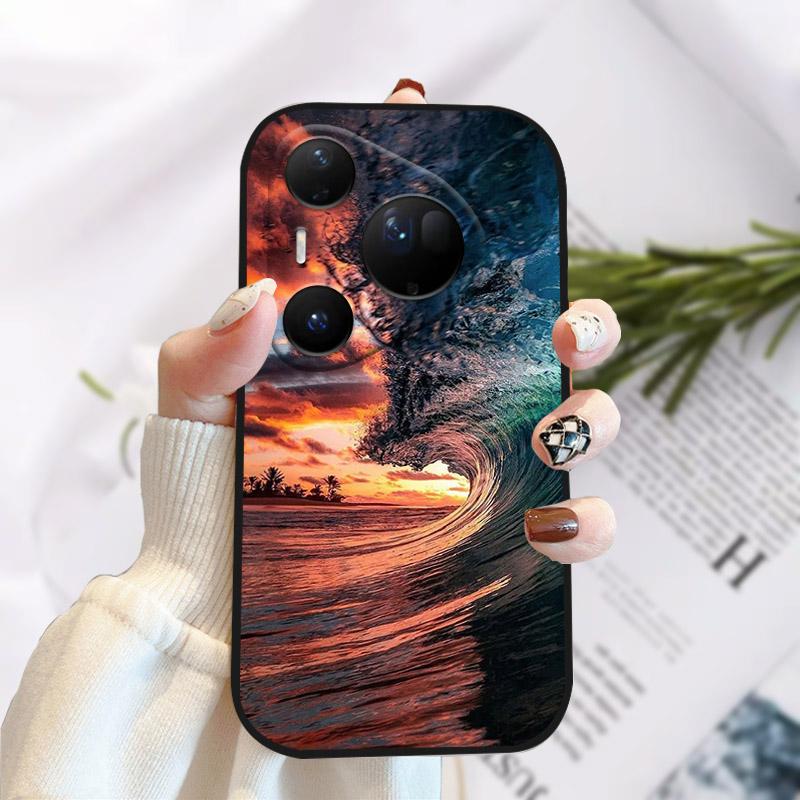 Phone Case For Huawei Pura 80 Ultra Pretty Stylish Painting Soft TPU Silicone Shockproof Cover For Huawei Pura80Ultra Fundas