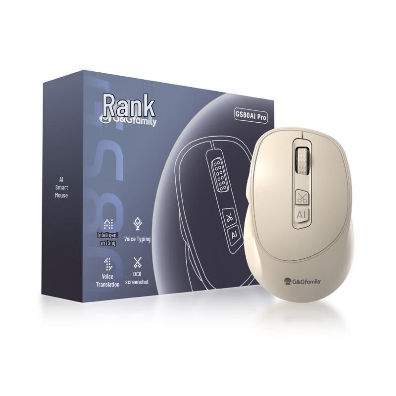 

G&G GS80 AI PRO Silent AI Voice Wireless Mouse