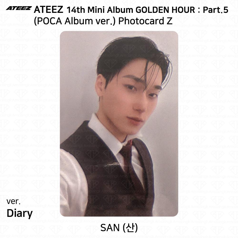 ATEEZ 14° Mini Album Golden Hour Parte.5 Album POCA ver. Photocard DIARY VER