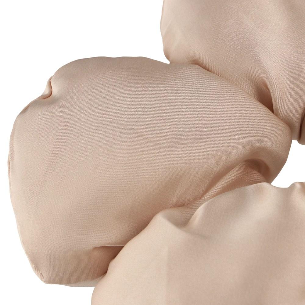 Flower Shape Large Satin Hair Scrunchies Sponge Exaggerated Hair Ring Flower Scrunchies  daily