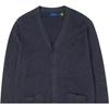 Polo Ralph Lauren Solid Color Pony Embroidered V-Neck Single-Breasted Long Sleeve Knit Sweater Men sweater Black 710920649-004