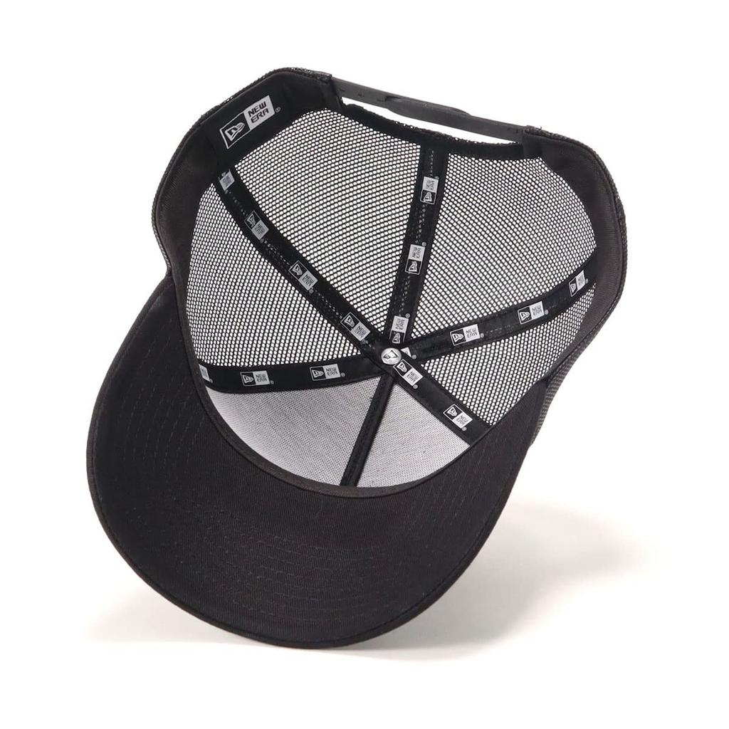 New Era Trucker Mesh Cap with Box Free Size 940AF TR BOXLOGO BLK Size 25J 9FORTYA-Frame Logo, Black, WHI,