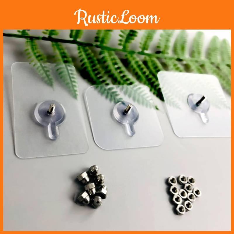 Non Transparent Drilling Rubber Traceless Screw Hook Suitable For Use Daily