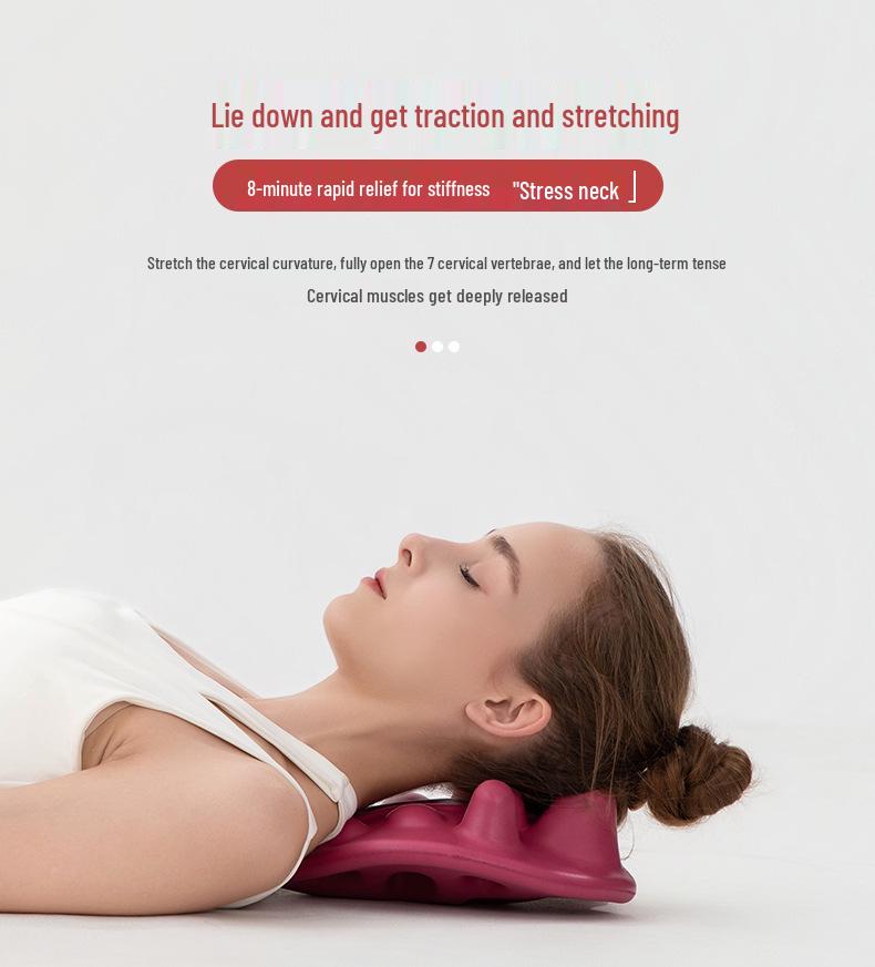 EVA Acupressure Massage Pillow & Mat for Cervical Spine, Shoulder Blade, and Neck Relief