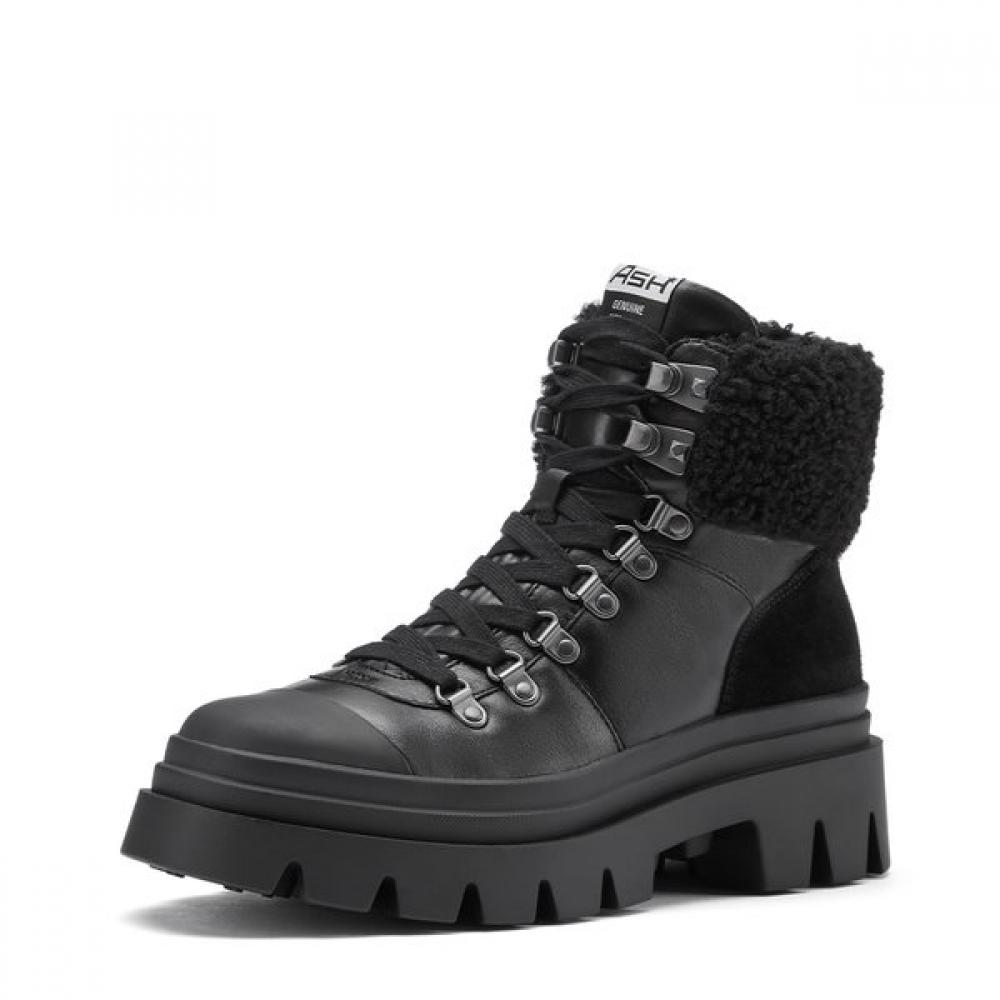 Ash Patagonie Fur Boots Black Ad4d01134