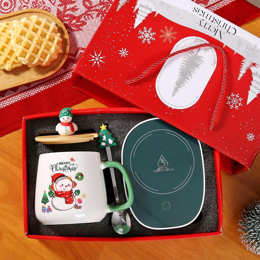 Caneca de Cerâmica Papai Noel - Fofa, Criativa, com Tema de Natal, Xícara de Temperatura Constante