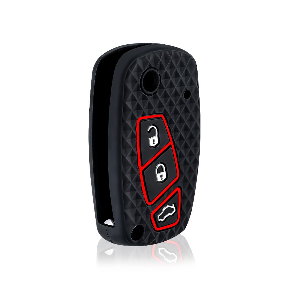 Silicone Auto Key Fob Remote Cover Case Fit For Fiat Panda Grande Punto Stilo Streetka Urban Doblo Bravo Dot Ducato 500 Auto Accessories