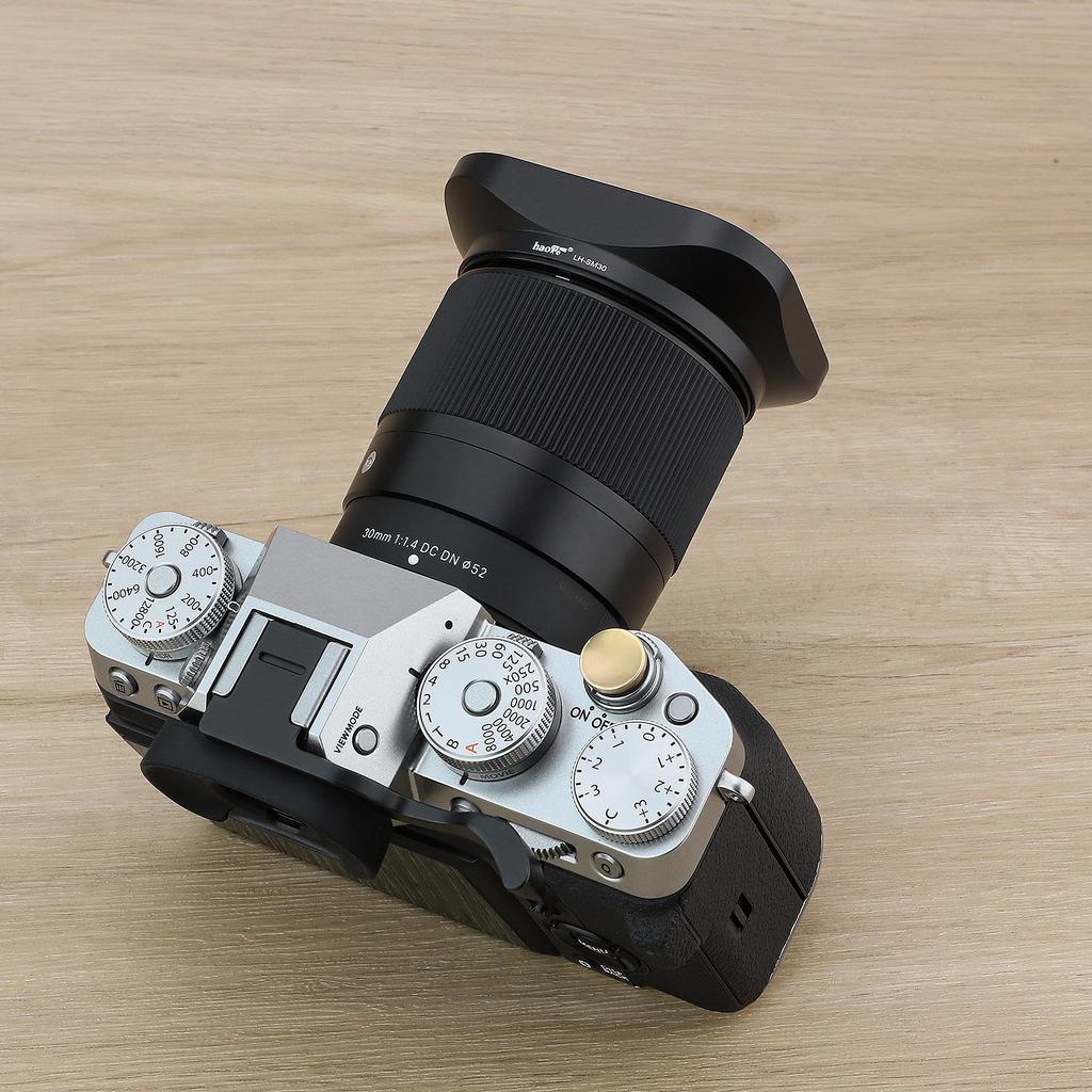 Haoge Bayonet Square Metal Lens Hood for Sigma 30mm DC DN Lens F1.4 LH-SM30