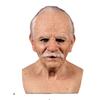 Gränsöverskridande Latex Mask för Äldre Person: Halloween Mänskligt Ansikte Peruk Huvudbonad