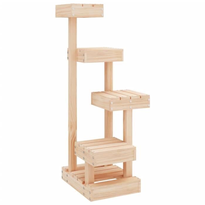 VidaXL Cat Tree 45.5x49x103 Cm Solid Pine Wood 824648