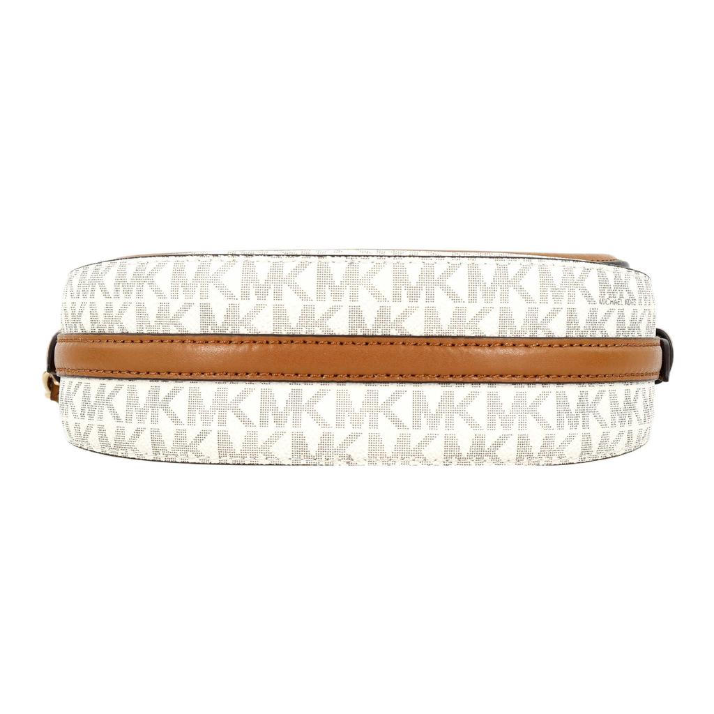 Michael Kors Mk Jet Set Charm Classic Monogram Chain Logo Shoulder Crossbody Bag Medium Women Bags Vanilla-White Acorn-Brown 32T0GT9C6B-149