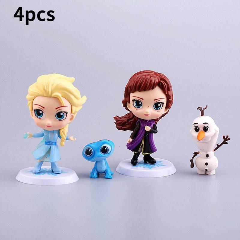 Bezauberndes Prinzessinnen-Puppenfiguren-Set mit 5 bis 10 bezaubernden Schneeköniginnen-Figuren für Kinder