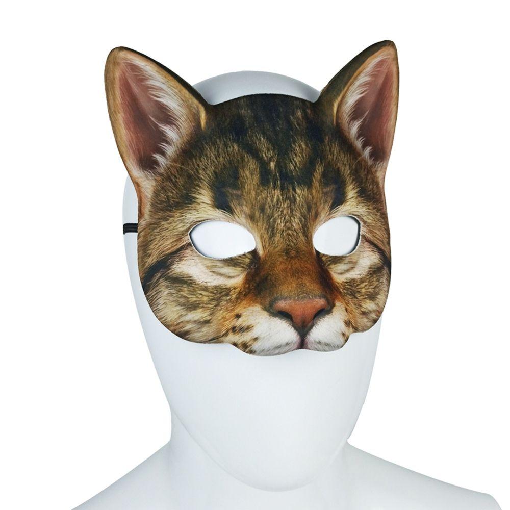 Supplies Festival Face Cover Eye Mask for Adult Christmas Masquerade Mask Cat Mask Halloween Decoration Cosplay Props