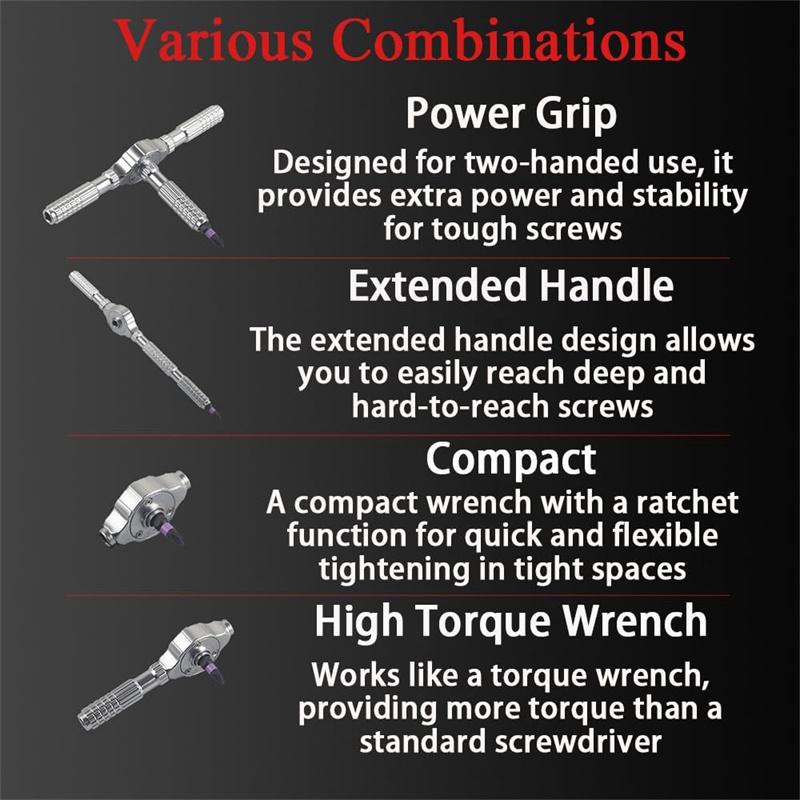 New Model Screwdriver Kit 24 In 1 Ratchet Magnetic DIY Combination Flexible Suitable for Furniture Assembly Electrical Repair