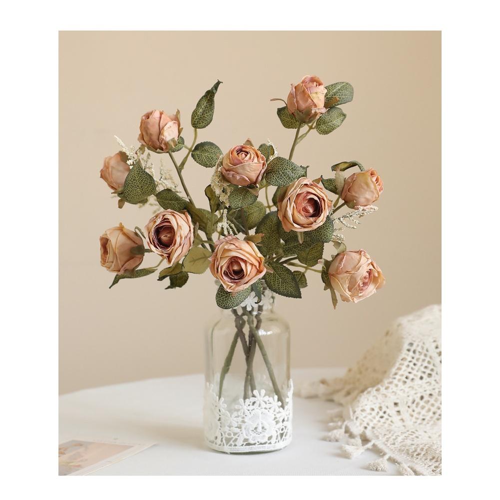 Delicate Silk Petals Artificial Silk Rose Silk Rose Bouquet